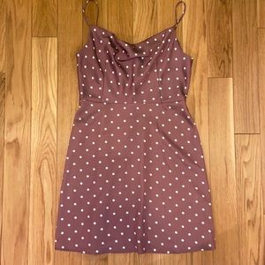 Dynamite polka-dot silky style dress